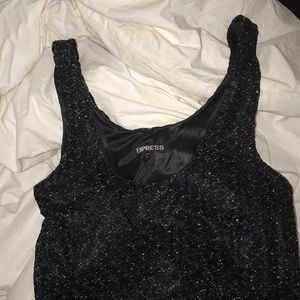 Mid length black dress, size 6